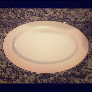 Vintage HIC Serving Dish, White with Gold Trim